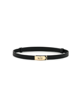 Gold Buckle Belt- Black