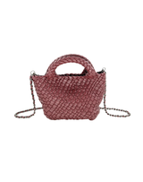 Braided Clutch- Burgundy