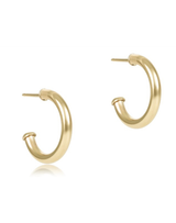 eNewton Round Gold 0.5" Post Hoop