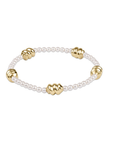 eNewton Admire Gold 3mm Pearl Bracelet