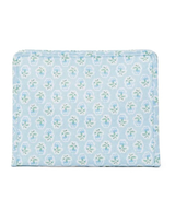 TRVL Small Roadie Zip Pouch-Petite Fleur Blue