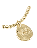 eNewton Inspire America Gold Disc 3mm Classic Bracelet