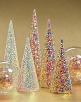 LED Multicolor Sequin Tree-11.75"