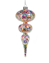 7.5" Multicolor Sequin Ornament