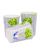 Blue and White Bowl With Lemon Tree Party Cup