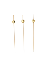Bamboo Gold Ball Beads Skewers