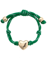 Blaine Puffy Heart Paracord Bracelet - Assorted Colors