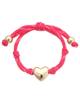 Blaine Puffy Heart Paracord Bracelet - Assorted Colors