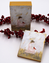 Glittered Angel Box Print