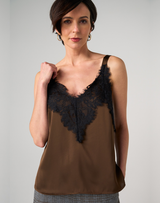 Espresso Lace Cami