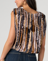Draped Sleeveless Top