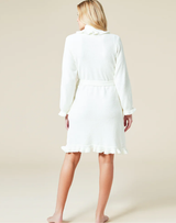 Softies 36" Ruffle Chenille Robe- Cloud