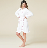 Softies 36" Ruffle Chenille Robe- Light Pink