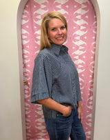 Elan Crop Button Down
