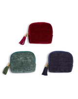 Velvet Pouch With Organizer