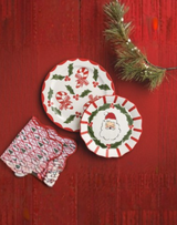 Holly Santa Platter Set