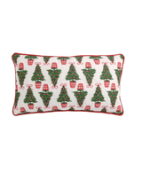Christmas Block Print Quilted Pillows