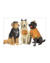 Dog Friends Halloween Bagged Towel
