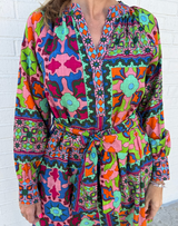 Popover Patchwork Dress