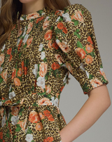 Leopard Flower Dress