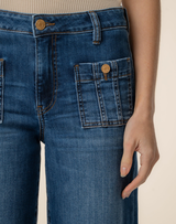 Meg Front Patch Jeans