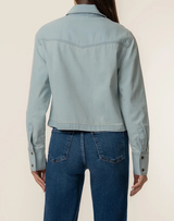 Aubrey Crop Denim Blouse