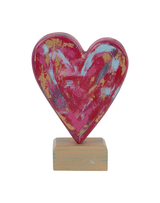 Heart On Gold Block