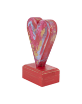 Heart On Red Block