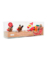 Santa and His Reinducks Bath Toy