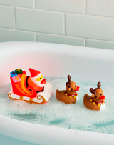 Santa and His Reinducks Bath Toy