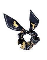 Black Crown Hair Scrunchie
