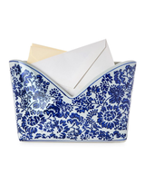 Chinoiserie Blue and White Letter Holder