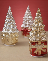 Red LED Rotating Christmas Tree