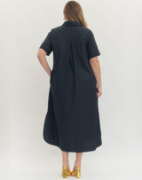 Helen Gold Star Button Dress- Extended Sizes