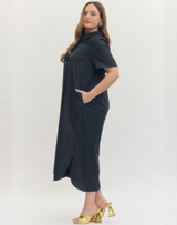 Helen Gold Star Button Dress- Extended Sizes