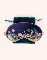 Navy Floral Eye Mask