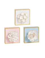 White Flower Plaque