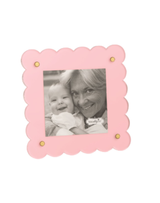 Pink Acrylic Mini Scallop Frame