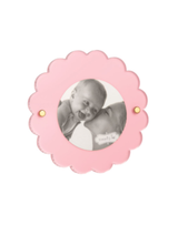 Pink Acrylic Mini Scallop Frame