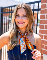 Saturday Silks Texas Exes Legacy Skinny Scarf