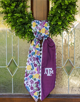 Saturday Silks Texas A&M Aggies Wreath Scarf