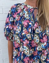 Paisley Double Stitch Blouse