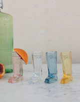 Glass Cowboy Mini Vase