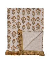 Cotton Slub Printed Throw
