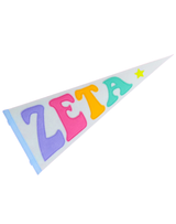 Rainbow Pennant Sorority Flags