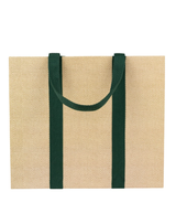 Jute and Twill Natural/Hunter Gift Bag