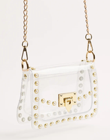 The Jackie Clear Bag with Studs - Assorted Colors