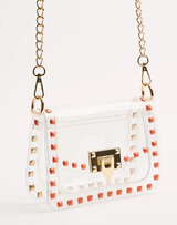 The Jackie Clear Bag with Studs - Assorted Colors