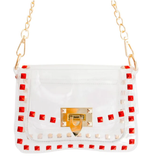 The Jackie Clear Bag with Studs - Assorted Colors