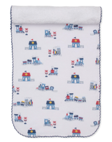 Toot Toot Burp Cloth